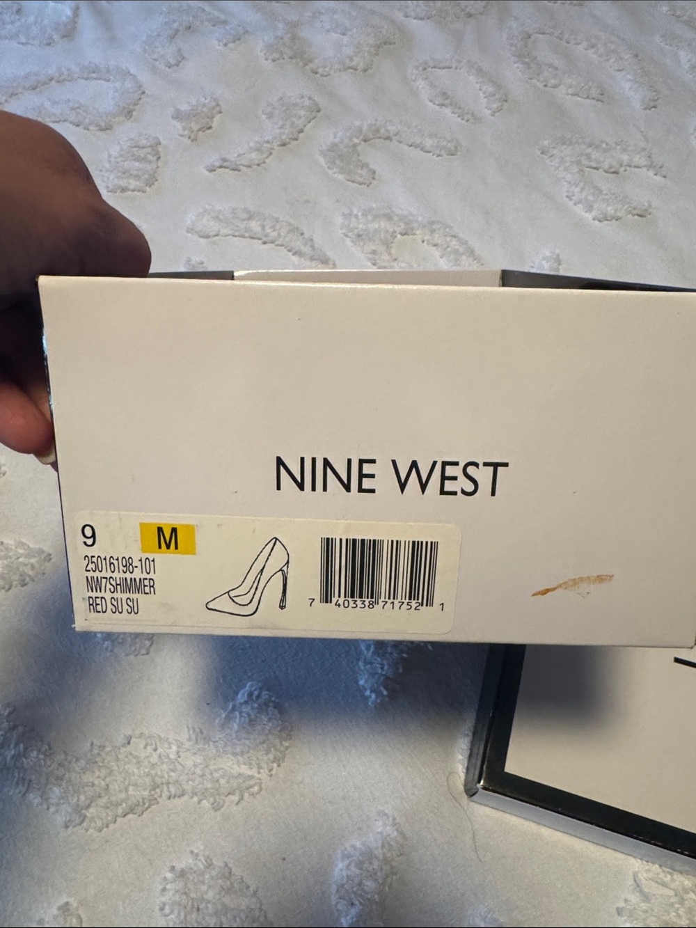 Nine West Red Suede Pointed Pumps - Picture 5 of 5
